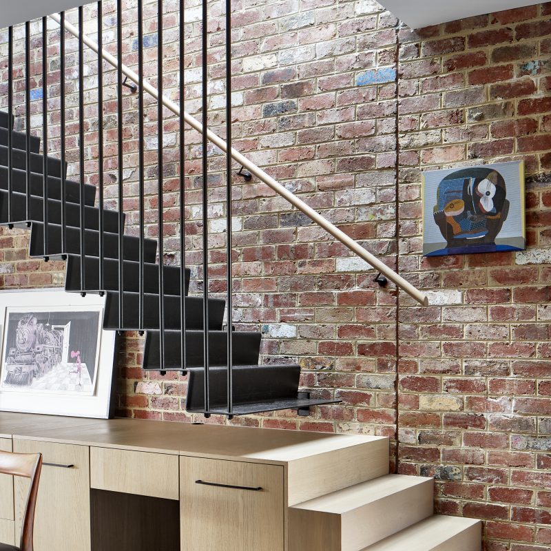 Photo inspiration: Exposed Brick And Steel Stairs Reference: Richmond I